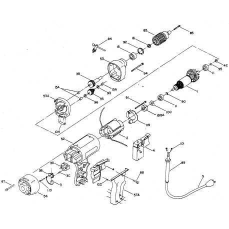 664 Type 1 Drill 1/4 T Handle