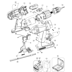 HPD18K-2 Tipo 1 18v Drill 1 Unid.