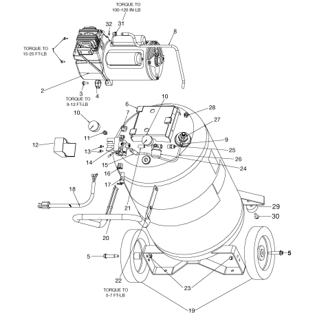 EXFBC5520VP Type 0 A 5.5hp 20g Vp Pl 1stg 12