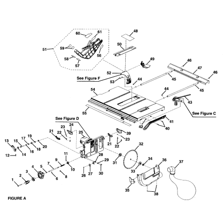 315.284620 Tipo 0 10 Table Saw