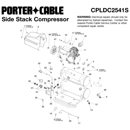 CPLDC2541S Type 0 A 2.5hp 4g Ss Dl 1stg 120