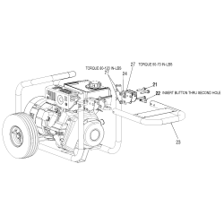 PGN350 Type 0 G 3500w 6.5hp Gen