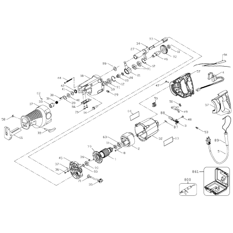 23-9748-50SEV Type 1 Pc 230v Tiger Saw