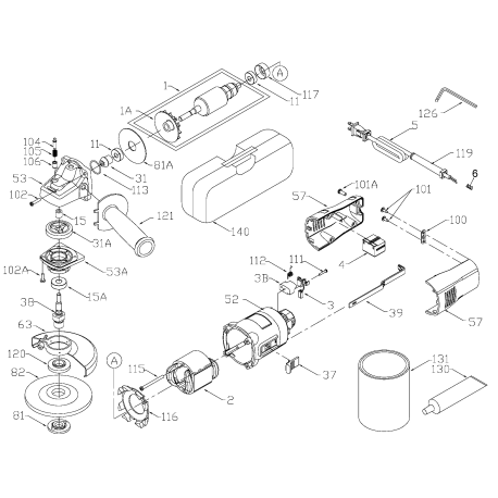 7430 Type 1 4-1/2in Angle Grinder