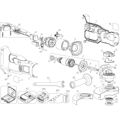 DC413K Type 1 28v Bare Nano Sag In Kit