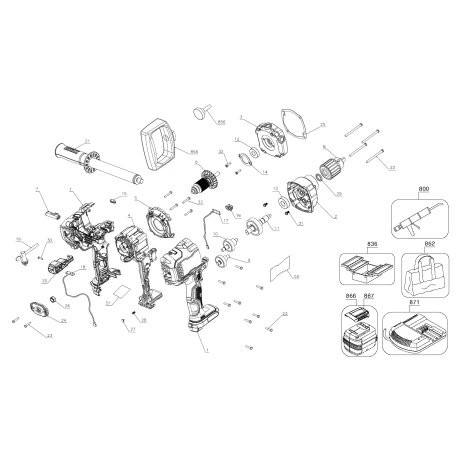 DCD130T1 Tipo 1 60v Mxr/drl E-cltc S