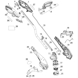 GH750 Type 1 14 Trimmer/edger 2 Unid.