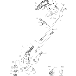 NST2018L Tipo 2 18v String Trimmer 1 Unid.