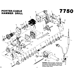 J-7750 Tipo 1 1/2 Hammer Drill 1 Unid.