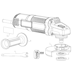 PCEG011 Type 1 6.0-amp 4.5-in Small Angl