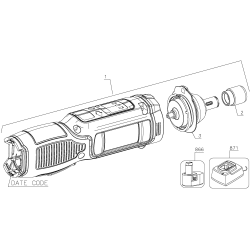 DCF682N1 Type 1 8v Inline Gyroscop 1 Unid.