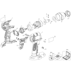 DC832N Tipo 1 14v Impact Wrench 1 Unid.