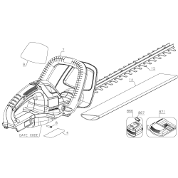 LHT2220B Tipo 1 20v Hedge Trimmer 13 Unid.