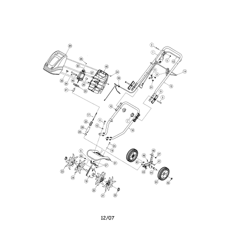 316.292600 Tipo 0 Electric Cultivator