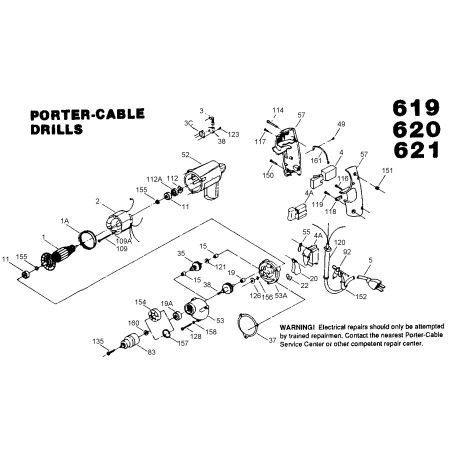 J-621 Type 1 Prof 3/8in Vsr Drill