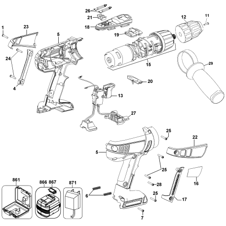 FS2400D-2 Type 1 24v Firestorm Drill