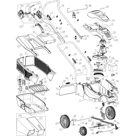 EM1500 Tipo 1 Lawnmower