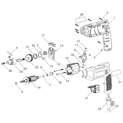 PF245 Tipo 0 3/8 Hammer Drill 1 Unid.