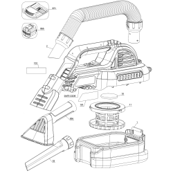 DCV517M1 Type 1 20v 1/2 Gal Wet/dry 1 Unid.