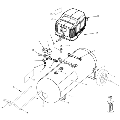 919-16727 Type 0 1.5hp Compressor