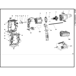 SBR20D1K Type 1 18v Sds+ Rotary Drill 1ba 1 Unid.