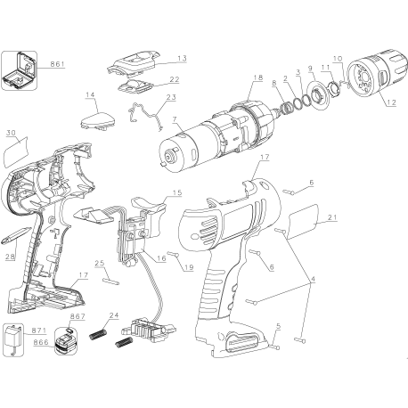 HPD1802KF Type 1 18v Drill