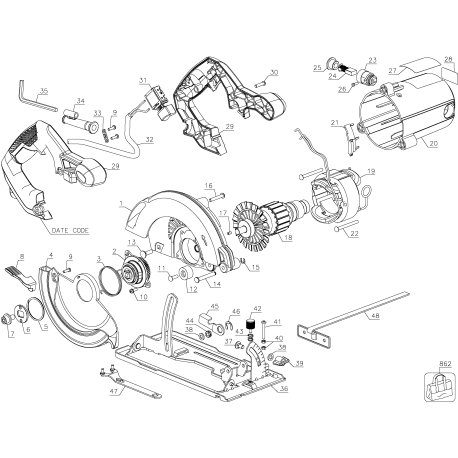 CS1024K Tipo 1 1500w 7-1/4" Circular Saw