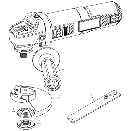 24542 Type 0 6.0 Amp Angle Grinder