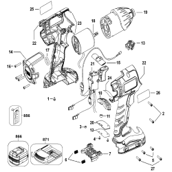 XT14ID Tipo 1 14.4v Impact Driver 1 Unid.