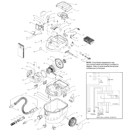 7812 Type 1 10 Gal Wet/dry Vac