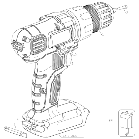 LD108 Type 1 8v Lithium Drill/driver