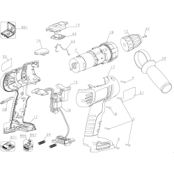 QP180K-2 Type 1 18v Hammer Drill 1 Unid.