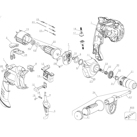 KR70QCK Type 1 730w Drill