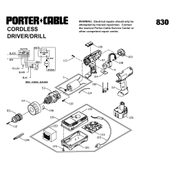 9830 Tipo 1 3/8in 9.6v Cdls Drill