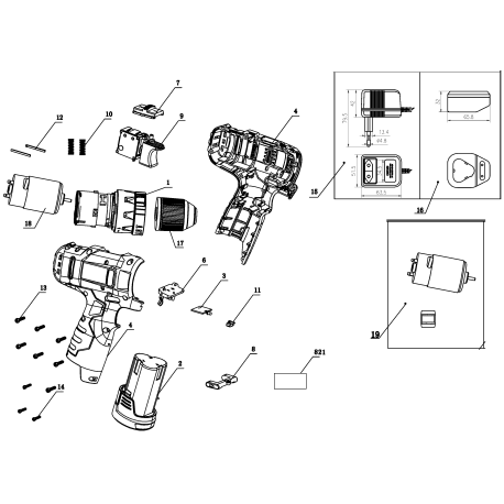 HP12 Tipo 1 12v Li-ion Hammer Drill