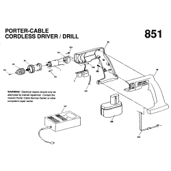 9851-BDK Tipo 1 Cordless Drill Kit