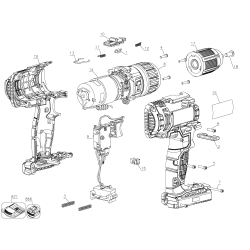 SCH20C1K Type 1 20v Hammer Drill 4 Unid.