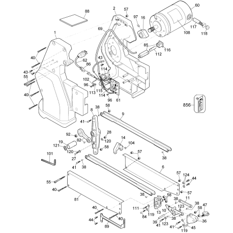 DW788BL Tipo 1 Scroll Saw