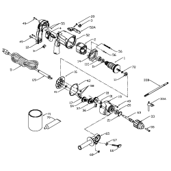 PC2610 Tipo 1 3/8in Keyless Drill