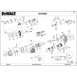 DCH263P2 Tipo 1 1-1/8" (28 Mm) Sds Plus R 1 Unid.