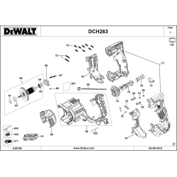 DCH263P2 Tipo 1 1-1/8" (28 Mm) Sds Plus R