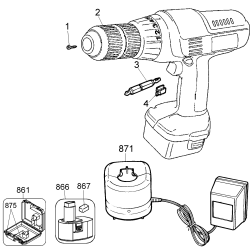 PS3625K Type 1 14.40v Jade Drill 1 Unid.