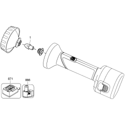 PS210T Type 1 Cordless Flashlight 1 Unid.