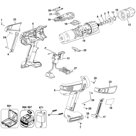 FS1200D-2 Type 1 12v Firestorm Drill