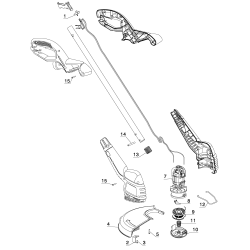 ST7600 Type 1 12 String Trimmer 2 Unid.