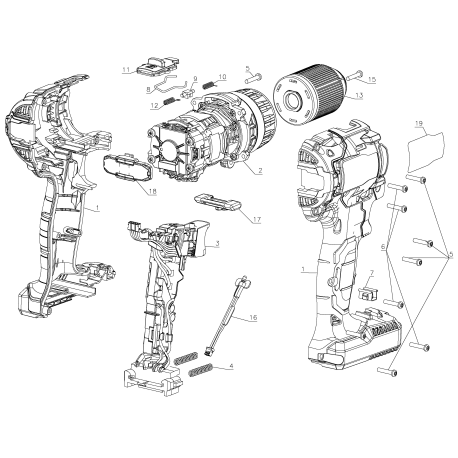 PCC608LB Tipo 1 Comp Brushless Drill