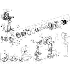 DCD980M2 Type 2 20v Drill 4 Unid.