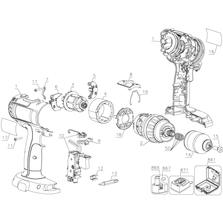 DC742VA Tipo 1 12v Drill / Driver