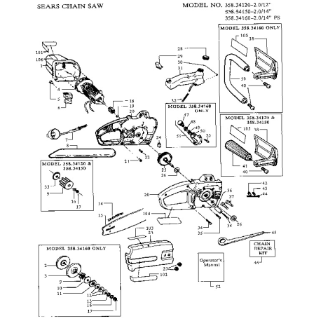 358.34120 Type 0 Chain Saw