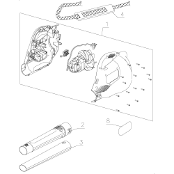 BL950 Type 1 Straight Tube Blower 1 Unid.